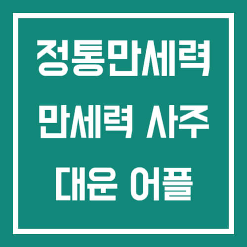 정통만세력 썸네일