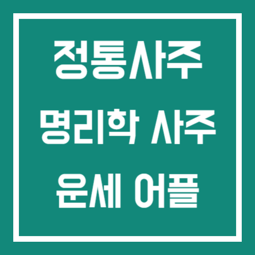 정통사주 썸네일