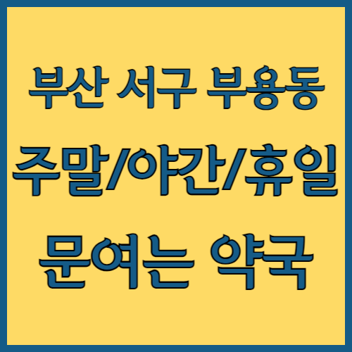 부산 서구 부용동 주말 문여는 약국